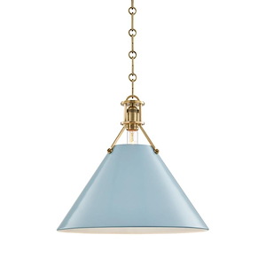 Maples Drive - 1 Light Pendant - 16 Inches Wide by 14.5 Inches High - 1228544
