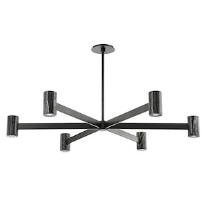 Walnut Tree Meadow - 144W 6 LED Chandelier-6.75 Inches Tall and 45 Inches Wide - 1229009