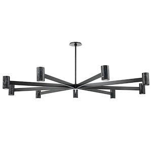 Walnut Tree Meadow - 288W 9 LED Chandelier-6.75 Inches Tall and 64 Inches Wide - 1228914