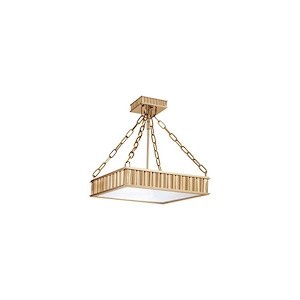 Kirby Highway - Three Light Semi Flush Mount - 16.25 Inches Wide by 16.5 Inches High - 1229290
