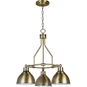 Mariners Drift - Three Light Chandelier - 22 inches wide by 22 inches high - 1318346