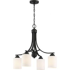 Beacon Parc - Four Light Chandelier in Transitional Style - 23 inches wide by 22 inches high - 1318469