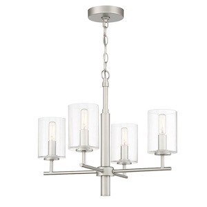 Harold Place - 4 Light Chandelier In Transitional Style-17.5 Inches Tall and 20 Inche Wide - 1318209