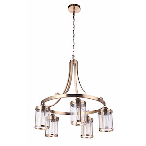 Temple Moorings - 5 Light Chandelier In Transitional Style-28 Inches Tall and 26.75 Inche Wide - 1318284