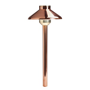 CBR - 2W 3 LED Stepped Dome Path Light - with Transitional inspirations - 22.5 inches tall by 6.25 inches wide - 1229671
