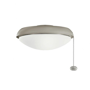 Climated Slim Profile - 9W 1 LED Ceiling Fan Light Kit - with Traditional inspirations - 4.5 inches tall by 11 inches wide - 1231065