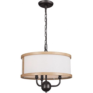 Chandos Leas - 3 Light Convertible Chandelier In Homestead Style-13.25 Inches Tall and 15.5 Inches Wide - 1260646