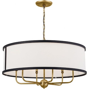 Chandos Leas - 6 Light Medium Chandelier In Homestead Style-17 Inches Tall and 30.5 Inches Wide - 1258149