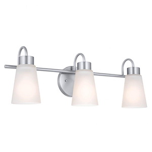 Barrack Walk - 3 Light Vanity Light In Updated Traditional Style-8.5 Inches Tall - 1282447