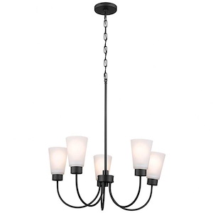 Barrack Walk - 5 Light Medium Chandelier In Updated Traditional Style-19.25 Inches Tall - 1280581