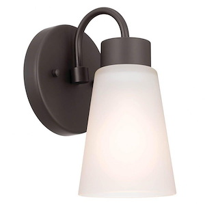 Barrack Walk - 1 Light Wall Sconce In Updated Traditional Style-8 Inches Tall - 1280521