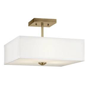Dene Holt - 3 Light Semi-Flush Mount In Traditional Style-10.25 Inches Tall and 14 Inches Wide - 1332790