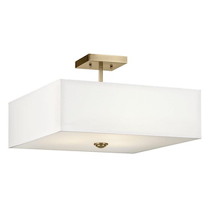 Dene Holt - 3 Light Semi-Flush Mount In Traditional Style-11.25 Inches Tall and 18 Inches Wide - 1332792