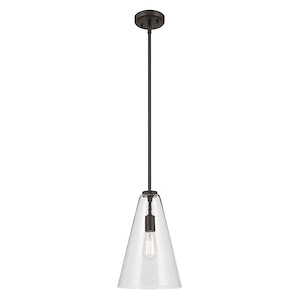 Chives Way - 1 Light Pendant-15.25 Inches Tall and 10.25 Inches Wide - 1379072