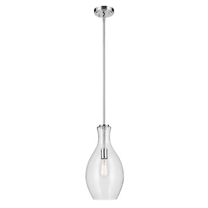Chives Way - 1 Light Pendant-17.75 Inches Tall and 9 Inches Wide - 1379081