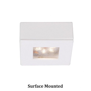 Glastonbury Hall-4.8W 1 LED Square Recessed/Surface Mount Button Light-2.25 Inches Wide by 2.25 Inches High - 1385243
