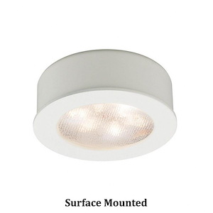 Glastonbury Hall-4.8W 1 LED Round Recessed/Surface Mount Button Light-2.25 Inches Wide by 2.25 Inches High - 1385244