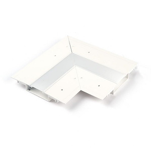 InvisiLED-Lateral Corner for Symmetrical Recessed Channel-6 Inches Wide by 0.5 Inches High - 1385880
