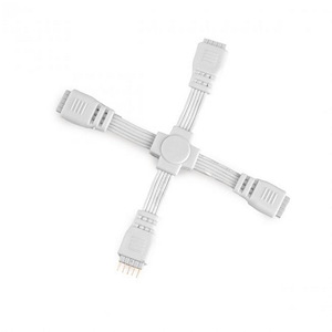 InvisiLED-X-Connector for InvisiLED 24V Tape Light in Functional Style-0.88 Inches Wide by 0.88 Inches High - 1385977
