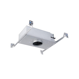 Mills Village - 15W LED IC Shallow New Construction Trimmed Housing Kit -3.88 Inch Tall and 6.38 Inch Wide - 1386158