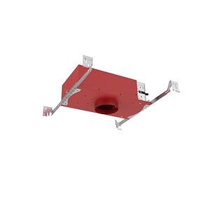Mills Village - 15W LED IC Fire Rated Shallow New Construction Trimmed Housing Kit -3.5 Inch Tall and 6.5 Inch Wide - 1386159
