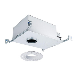 Mills Village - 15W LED IC Round Trimless New Construction Housing-5.88 Inch Tall and 10 Inch Wide - 1385706