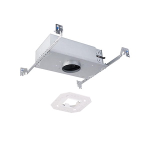 Mills Village - 15W LED IC Square Trimless Shallow New Construction Housing-3.88 Inch Tall and 6.38 Inch Wide - 1386162