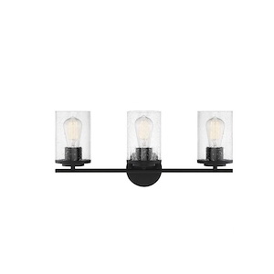 3 Light Vanity Light-Transitional Style with Modern and Contemporary Inspirations-9.5 inches tall by 22 inches wide - 1096705