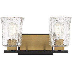 Davenport Cliff - 2 Light Bathroom Light Fixture In Transitional Style-8 Inches Tall And 14.75 Inches Wide - 1233675