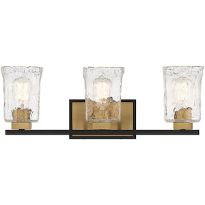 Davenport Cliff - 3 Light Bathroom Light Fixture In Transitional Style-8 Inches Tall And 23 Inches Wide - 1233793