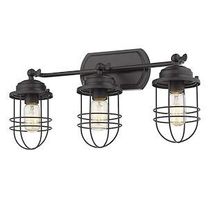 Bantock Road - 3 Light Vanity Light in Sturdy style - 10.38 Inches high by 14 Inches wide - 1234122