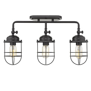 Bantock Road - 3 Light Semi-Flush Mount in Sturdy style - 12.38 Inches high by 14 Inches wide - 1234096