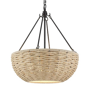Brellafield Drive - 4 Light Pendant in Sturdy style - 24.25 Inches high by 20.25 Inches wide - 1234225