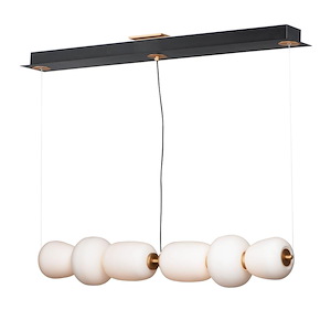 St Ann's Parc-34W 2 LED Linear Pendant-6 Inches wide by 6 inches high - 1384243