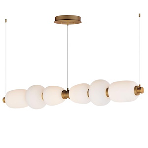St Ann's Parc - 60W 6 LED Linear Pendant-8.75 Inches Tall and 8.75 Inches Wide - 1384592