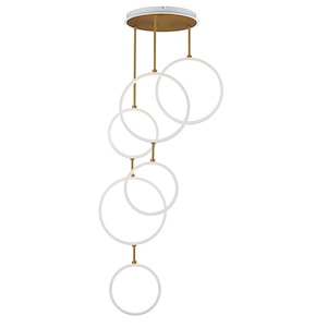 Holderness Drive - 15W 6 LED Pendant-63 Inch Tall and 25 Inch Wide - 1383965