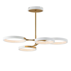 Holderness Drive - 12W 4 LED Chandelier-5.5 Inch Tall and 33 Inch Wide - 1383964