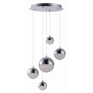 Garden Links-One Light Mini-Pendant with Cord-9.75 Inches wide by 19 inches high - 1384757