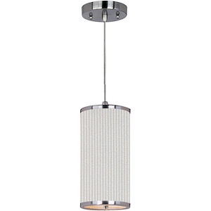 Garden Links-One Light Mini-Pendant with Cord in Modern style-6.25 Inches wide by 13.75 inches high - 1384089