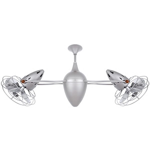 Allison Point - Damp Rated 6-Blade Ceiling Fan In Contemporary and Transitional Style-12 Inches Tall and 46 Inches Wide - 1379274