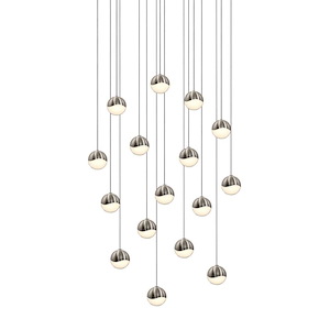 Jeasat Circle 16 LED Small Pendant 2.5 Inch Tall and 22.5 Inch Wide - 1412190