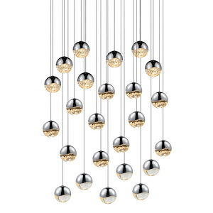 Jeasat Circle 24 LED Medium Pendant 3.25 Inch Tall and 26.25 Inch Wide - 1412203