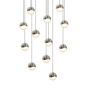 Jeasat Circle 12 LED Small Pendant 2.5 Inch Tall and 15.5 Inch Wide - 1412206