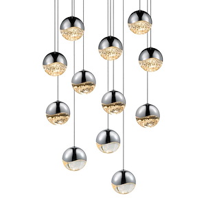 Jeasat Circle 12 LED Medium Pendant 3.25 Inch Tall and 16.25 Inch Wide - 1412207