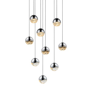Jeasat Circle 9 LED Small Pendant 2.5 Inch Tall and 12.5 Inch Wide - 1412210
