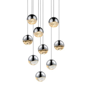 Jeasat Circle 9 LED Medium Pendant 3.25 Inch Tall and 13.25 Inch Wide - 1412211