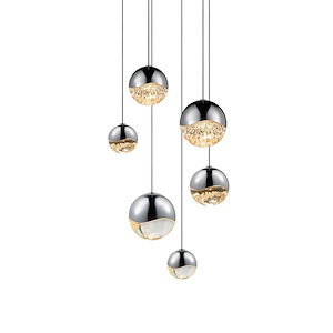 Jeasat Circle 6 LED Assorted Pendant 3.75 Inch Tall X 11.75 Inch Wide - 1412217