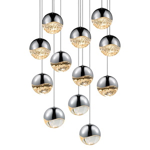 Jeasat Circle 12 LED Large Pendant 3.75 Inch Tall and 17 Inch Wide - 1412208