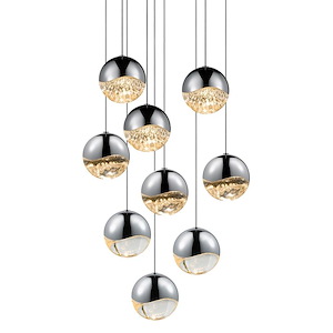 Jeasat Circle 9 LED Large Pendant 3.75 Inch Tall and 13.75 Inch Wide - 1412212