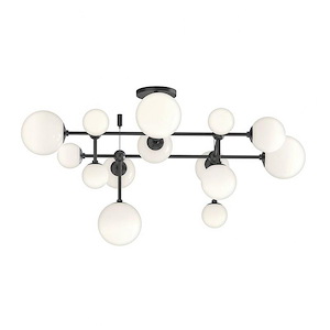Smioroa Drive 14 LED Semi Flush Mount 15.25 Inch Tall X 32.5 Inch Wide - 1411509